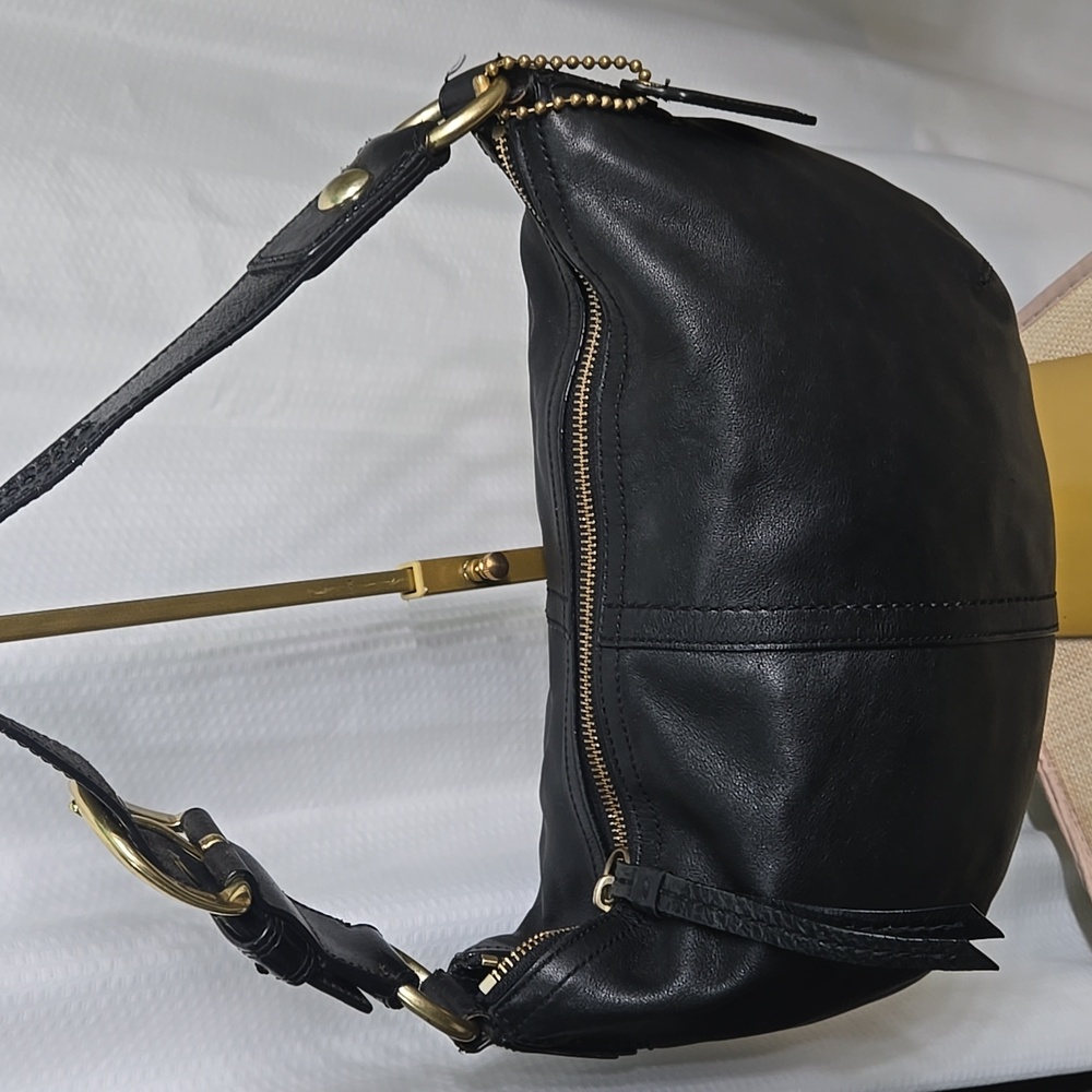 SALE* Coach Soho Black Leather Hobo Bag 11828 EUC - Picture 2 of 16